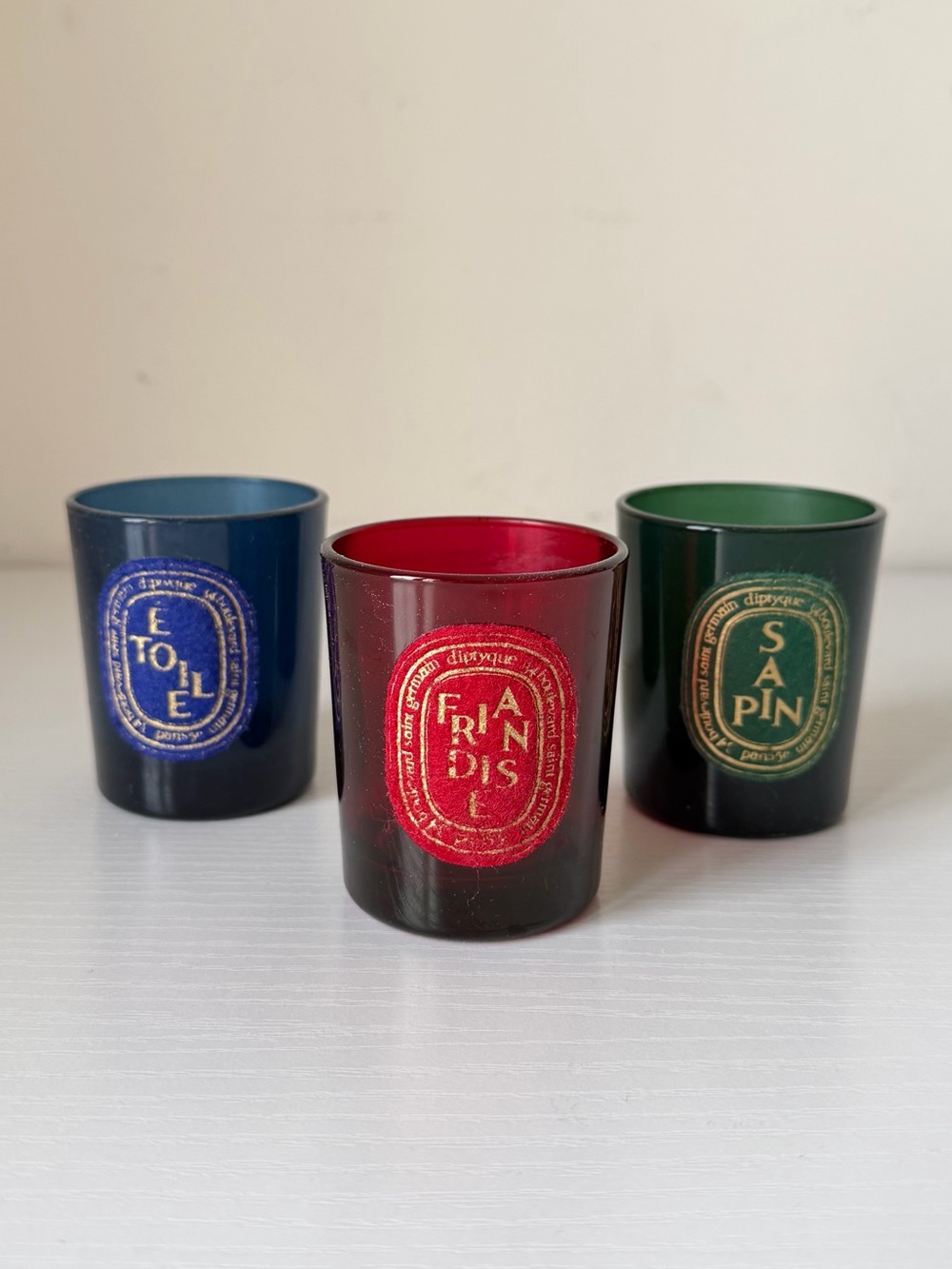 Diptyque Holiday Candle Set Glasses 2.4oz